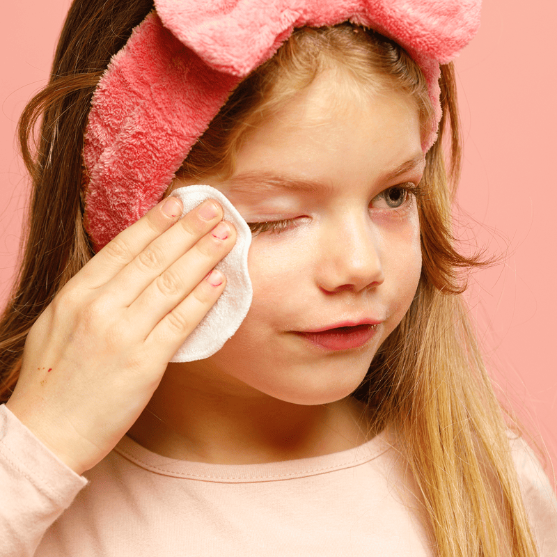 pads de bambú para limpia la cara con agua micelar tanaka cosmetics